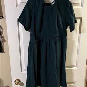 Green Short Sleeve Dress
